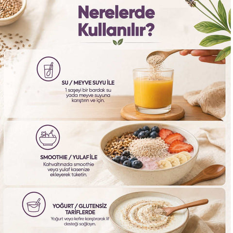 Zühre Ana Karnıyarık Otu Tozu 30 Saşe 150g yüksek lifli psyllium husk