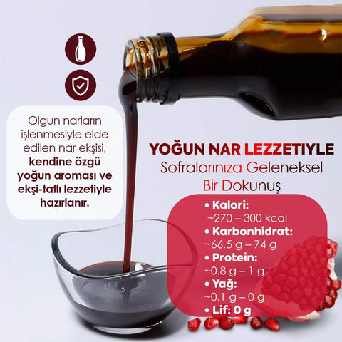 Nar Ekşisi - besin değerleri