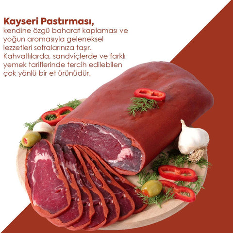 Kayseri Usulü Pastırma - Özel Üretim Kayseri Usulü Pastırma 200g görsel 5
