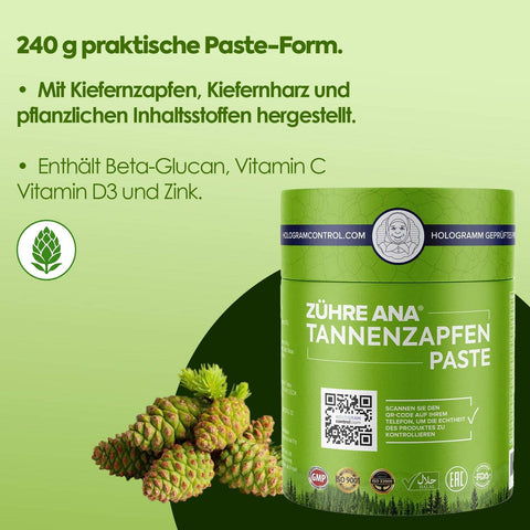Kozalak Macunu 240 g macun formu, çam kozalağı ve çam sakızı ile