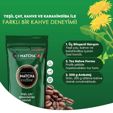 Bilge İlaç Matcha Kahve 200g yeşil çay ve karahindiba karışımı