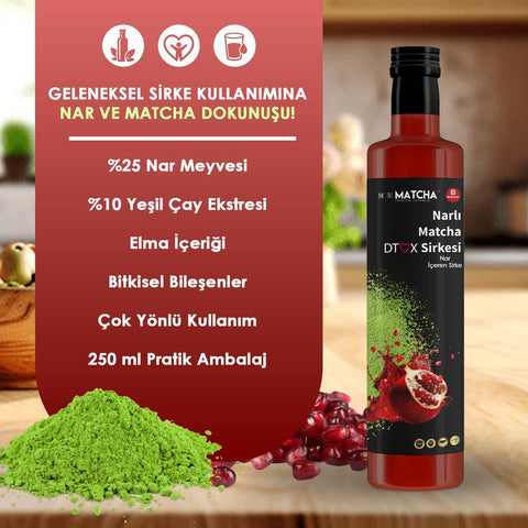 Bilge İlaç Narlı Matcha Sirkesi 250ml D-tox detoks sirkesi