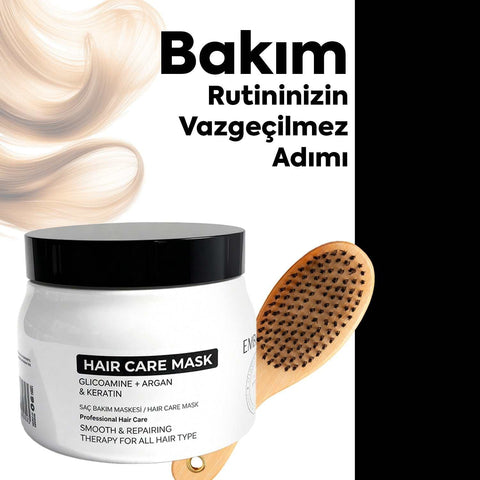 Embeauty Besleyici Saç Bakım Maskesi 500 ml argan yağı ve keratin içeren formül