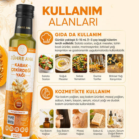 Soğuk Sıkım Kabak Çekirdeği Yağı - görsel 4