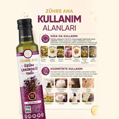 Soğuk Sıkım Üzüm Çekirdeği Yağı - görsel 4