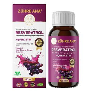 Zühre Ana Resveratrol Şurubu 150 ml şişede takviye edici gıda