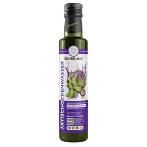 Zühre Ana Ekstraktlı Enginar Suyu cam şişede doğal ve aromatik bitkisel içecek