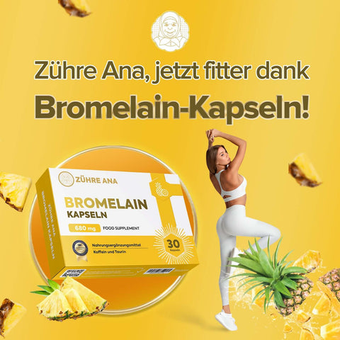 Zühre Ana Bromelain Kapsül 60 adet ananas ekstraktlı takviye edici gıda
