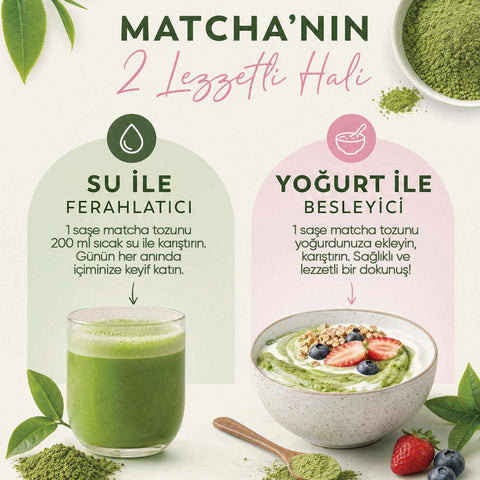 Zühre Ana Matcha Çayı Çilek Aromalı 20 Saşe 160g Karışık Bitki Çayı