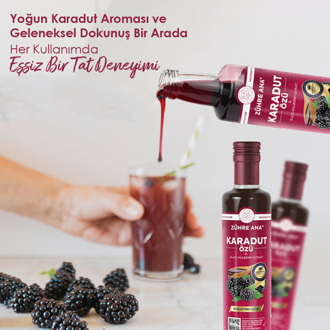 Zühre Ana Karadut Özü 5'li Avantaj Aile Paketi 670g karadut meyve konsantresi