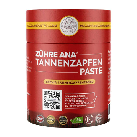 Zühre Ana Stevia Katkılı Kozalak Macunu 240 g kavanozu (Tannenzapfenpaste)